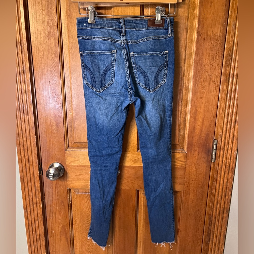 LOT BUNDLE 3 Pair size 26 jeans Abercrombie Hollister high-rise distressed - Picture 10 of 11